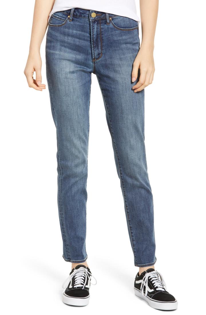 Women's Articles Of Society Rene High Waist Straight Leg Jeans - Blue
