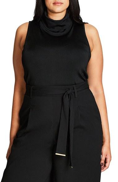 Women's City Chic Sexy High Neck Top
