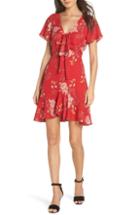 Women's Bb Dakota Hyper Bloom Printed Minidress - Red