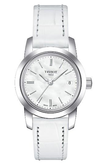 Women's Tissot Classic Dream Leather Strap Watch, 28mm