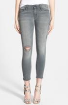 Women's Mother Frayed Ankle Jeans - Grey