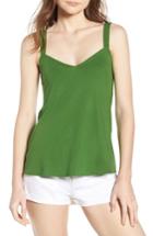 Women's Hinge Smocked Back Tank, Size - Green