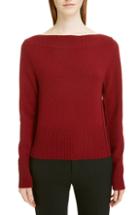 Women's Chloe Iconic Boat Neck Cashmere Sweater - Red