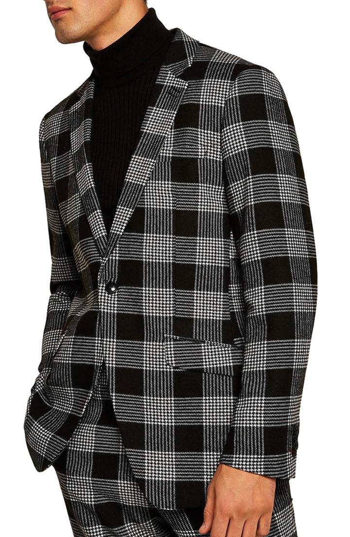 Men's Topman Leigh Classic Check Slim Fit Blazer
