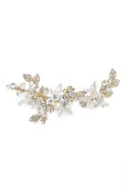 Brides & Hairpins 'olivia' Jeweled Hair Clip, Size - Metallic