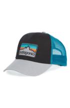Men's Patagonia Logo Badge Trucker Hat - Black