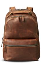 Men's Shinola Runwell Leather Backpack - Brown