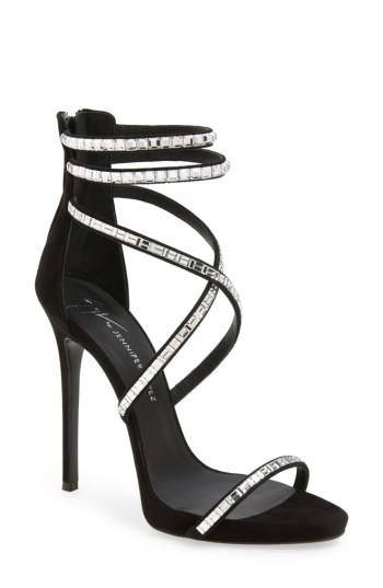 Women's Giuseppe Zanotti Strappy Sandal M - Black