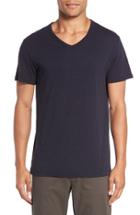 Men's Vince Slub V-neck T-shirt, Size - Blue