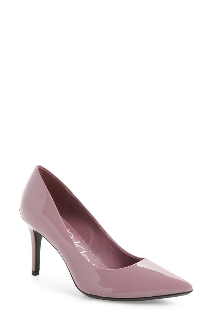 Women's Calvin Klein 'gayle' Pointy Toe Pump M - Purple