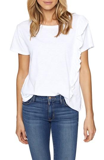 Women's Sanctuary Gia Ruffle Trim Tee - White