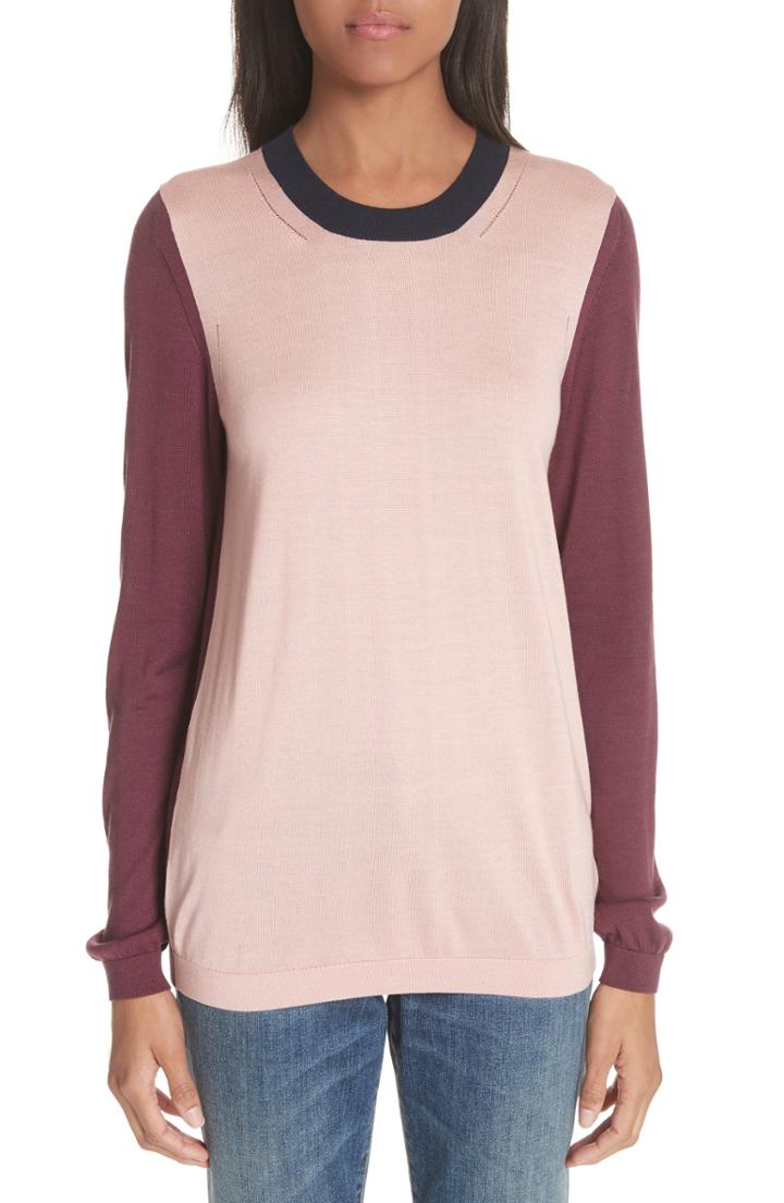 Women's Burberry Buck 57 Silk & Cashmere Sweater