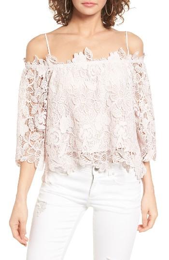 Women's Astr The Label Amalie Lace Off The Shoulder Top