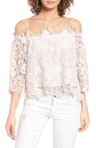 Women's Astr The Label Amalie Lace Off The Shoulder Top