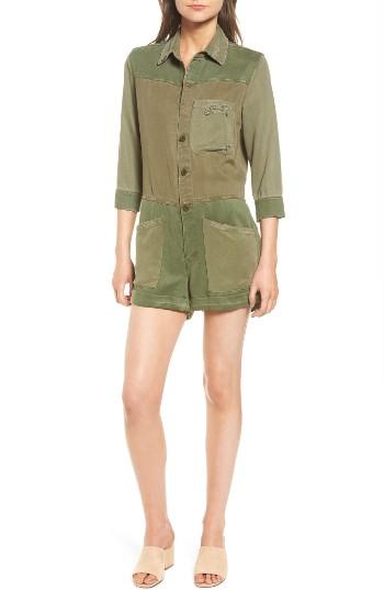 Women's Hudson Jeans Izzy Utility Romper - Green