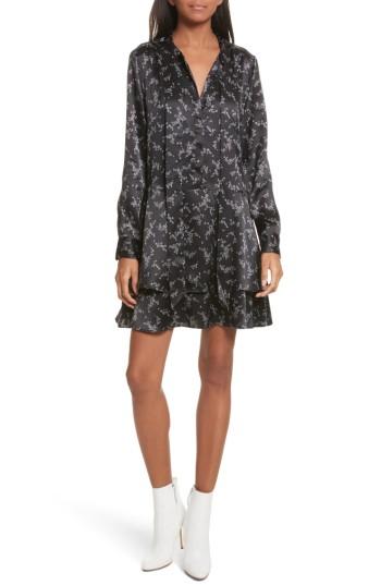 Women's Equipment Tie Neck Silk Dress - White