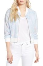 Women's Cupcakes And Cashmere Audrie Grid Mesh Bomber Jacket