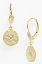 Women's Meira T Charmed Diamond Hammered Drop Earrings