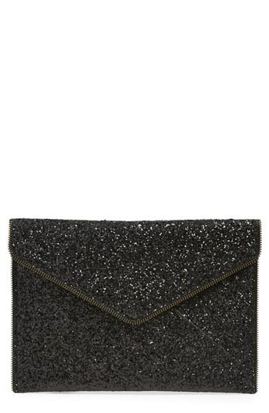 Rebecca Minkoff 'leo' Envelope Clutch - Black