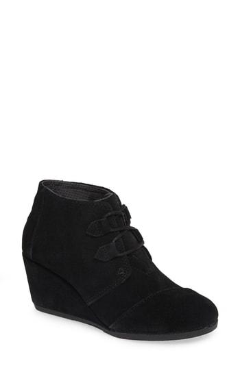Women's Toms Kala Wedge Bootie B - Black
