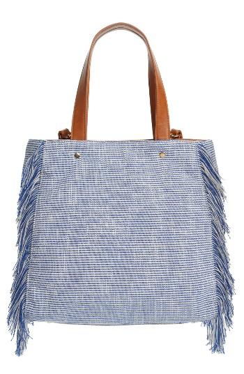 Sole Society Huxlee Canvas Tote - Blue