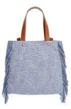 Sole Society Huxlee Canvas Tote - Blue