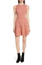 Women's Red Valentino Scallop Stretch Knit Dress - Pink
