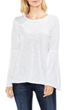 Women's Two By Vince Camuto Bell Sleeve Cotton & Modal Top - White