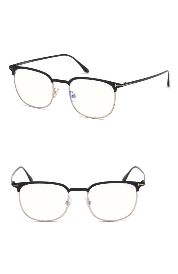 Men's Tom Ford Blueblock 52mm Sunglasses - Black/ Blue Block