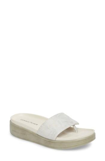 Women's Donald Pliner Fifi Slide Sandal M - Metallic