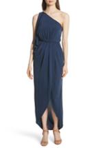 Women's Alice + Olivia Oleta Side Drape Goddess Dress - Blue