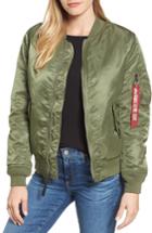 Women's Alpha Industries Ma-1 W Bomber Jacket - Green