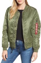 Women's Alpha Industries Ma-1 W Bomber Jacket - Green