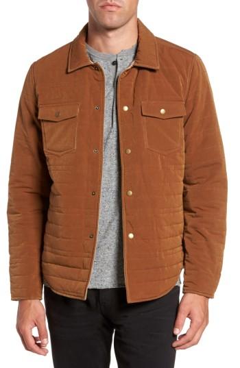Men's Billy Reid Michael Slim Fit Quilted Shirt Jacket - Black