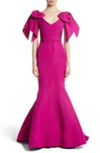 Women's Marchesa Bow Detail Faille Mermaid Gown - Pink