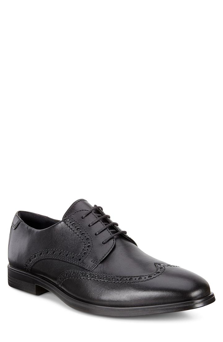 Men's Ecco Melbourne Wingtip -7.5us / 41eu - Black