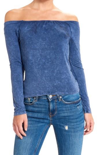 Women's Thieves Like Us Off The Shoulder Top, Size - Blue