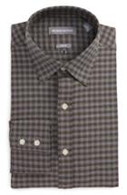 Men's Michael Bastian Trim Fit Check Dress Shirt .5 R - Metallic