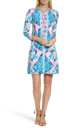 Women's Lilly Pulitzer Ophelia A-line Dress, Size - Blue/green