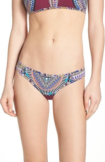 Women's Red Carter Reversible Bikini Bottoms - Purple