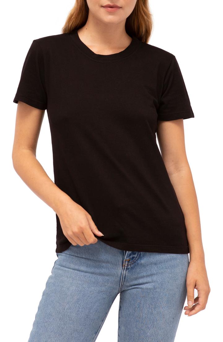 Women's Stateside Brushed Crewneck Tee - Black