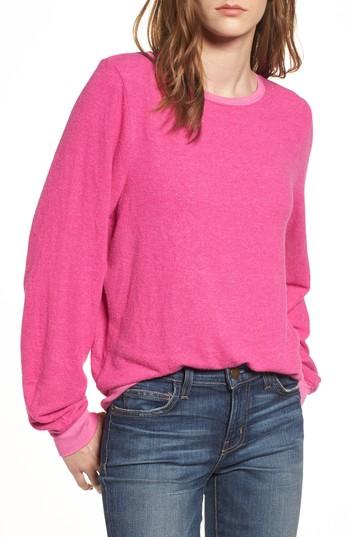 Women's Wildfox 'baggy Beach Jumper' Pullover - Pink