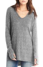 Women's Michael Stars Side Slit Ribbed Tunic