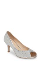 Women's Paradox London Pink Chester Peep Toe Pump .5 M - Metallic