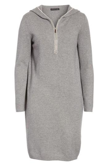Women's Fabiana Filippi Wool, Silk & Cashmere Hooded Dress Us / 44 It - Grey