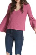 Women's Free People Damsel Bell Sleeve Pullover - Pink