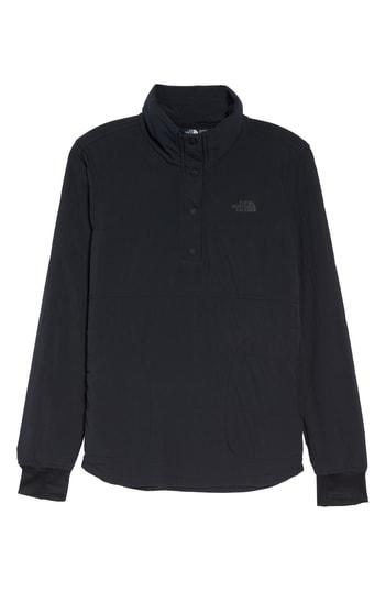 Women's The North Face Mountain Snap Neck Sweatshirt - Black