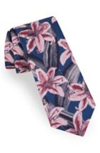 Men's Ted Baker London Lily Print Silk Tie, Size - Pink