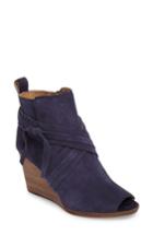 Women's Lucky Brand Udom Wedge Bootie .5 M - Blue