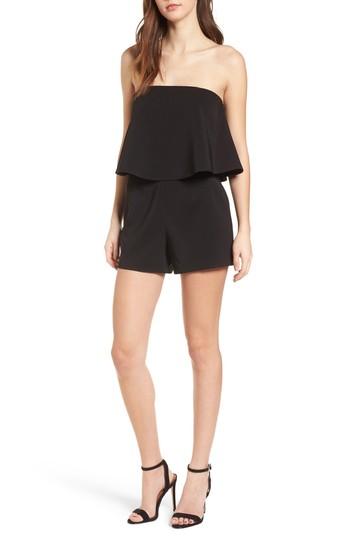 Women's Leith Strapless Romper - Black